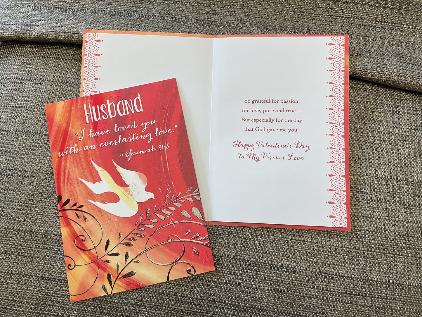 Valentine card / Husband - Religious