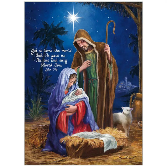 Holy Family Blessing - Faith Christmas Card