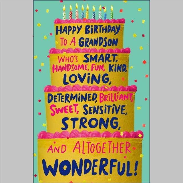 Grandson Birthday Card