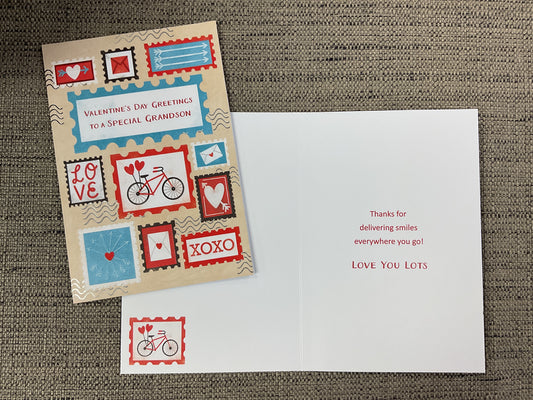 Valentine’s Day Card - Grandson