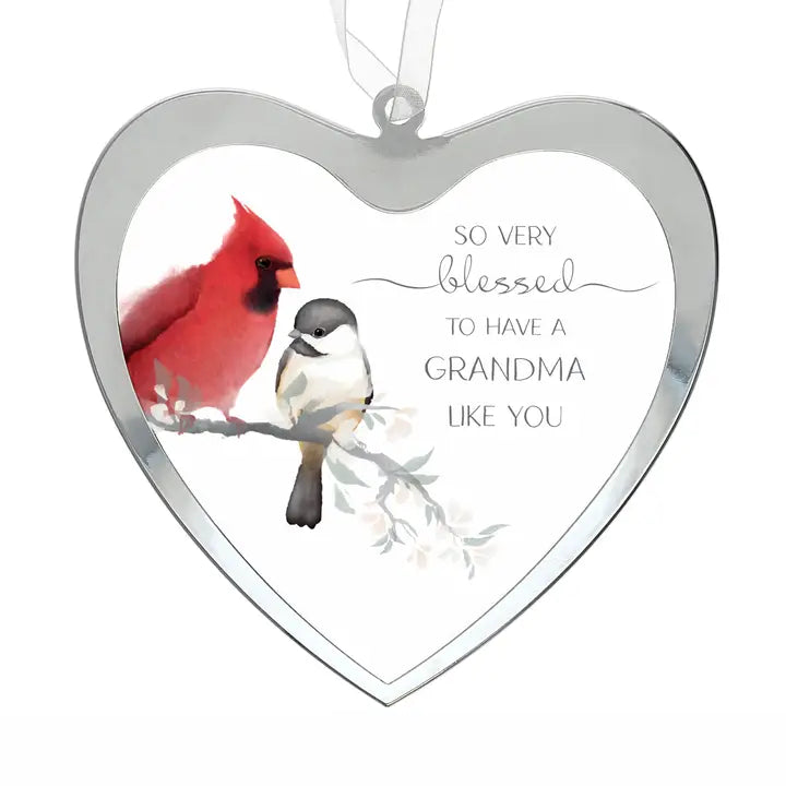 Grandma - 4.75" Mirrored Glass Ornament