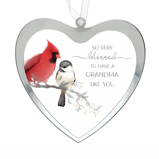 Grandma - 4.75" Mirrored Glass Ornament