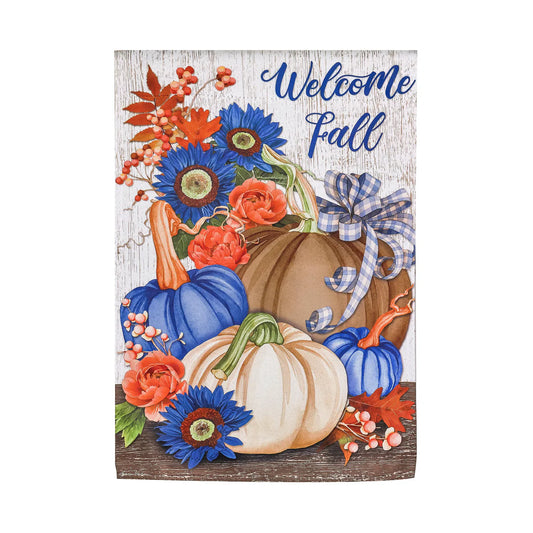 Welcome Fall Neutral Garden Flag
