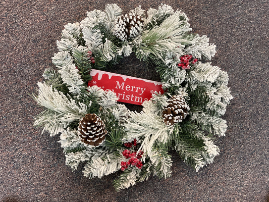Holiday Pinecone Wreath