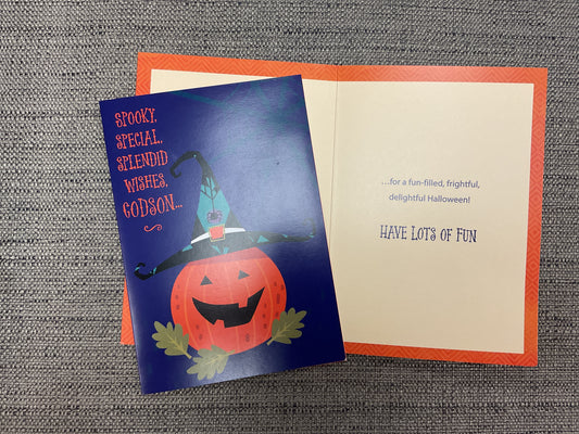 Godson Halloween Card