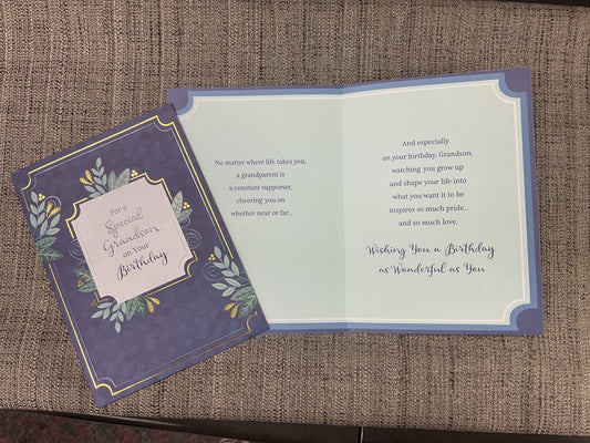 Grandson - Birthday Card