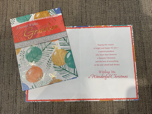 Grandson Christmas Card