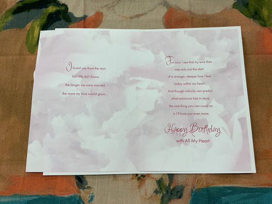 Wife Birthday Card