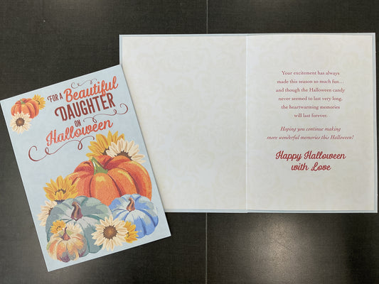 Daughter Halloween Card