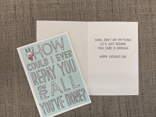 Dad *Funny* - Father’s Day Card