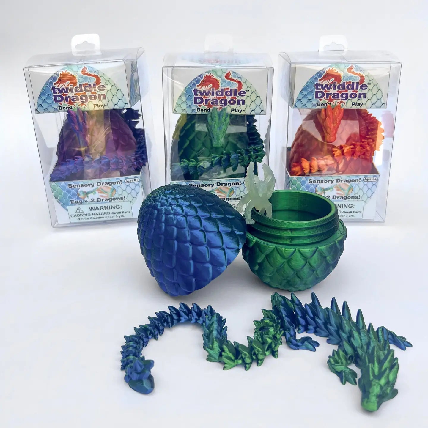 Twiddle Dragon Egg and Two Dragons