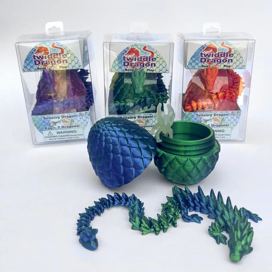 Twiddle Dragon Egg and Two Dragons