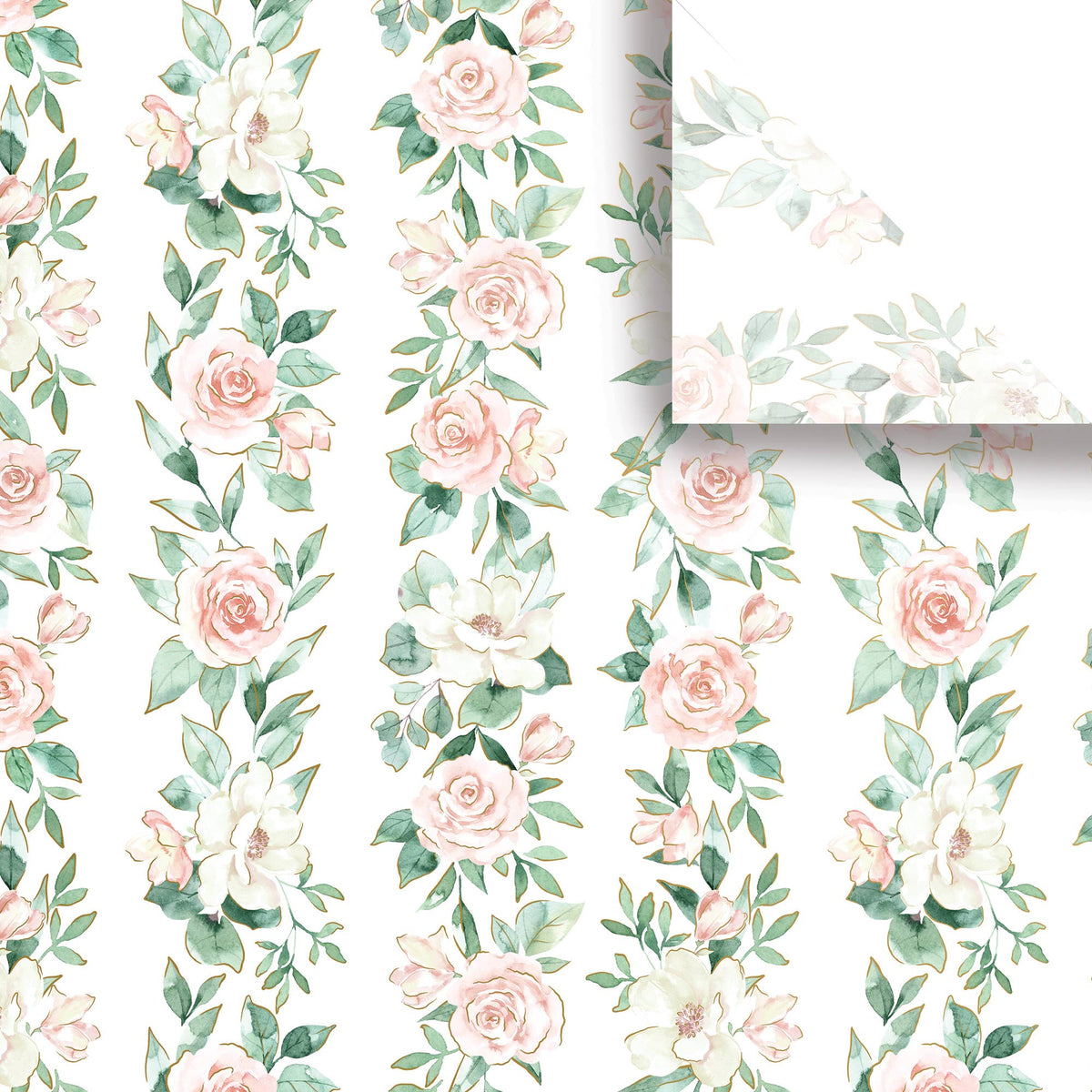 Pink Roses - Designer Tissue - Printed