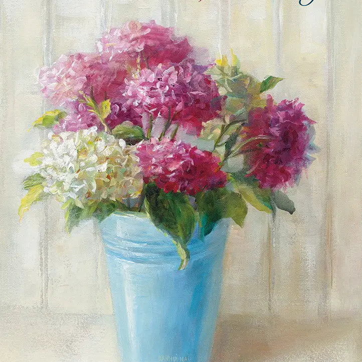 Pail of Flowers - Birthday Value Card