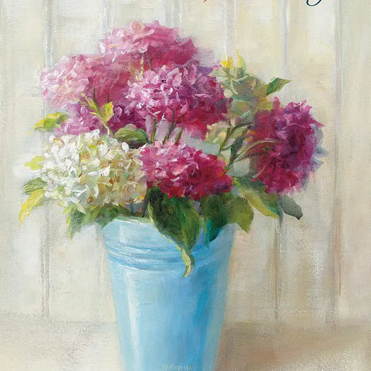 Pail of Flowers - Birthday Value Card