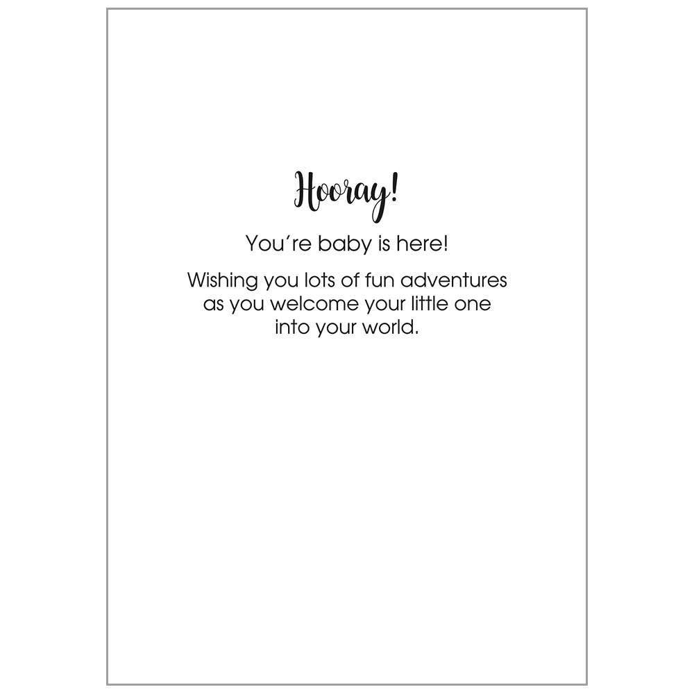 Blue Elephant - Baby Boy Card