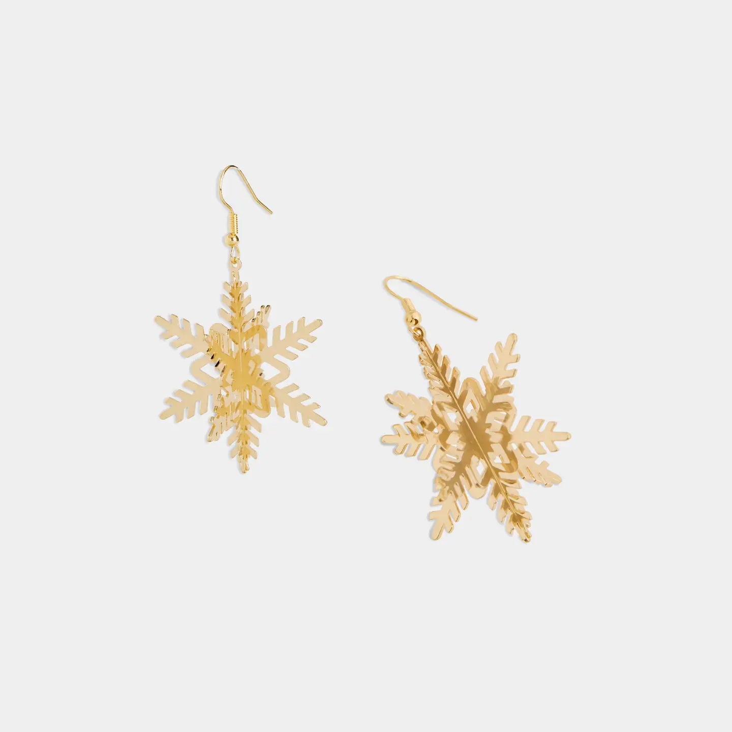 3D Snowflake Earring