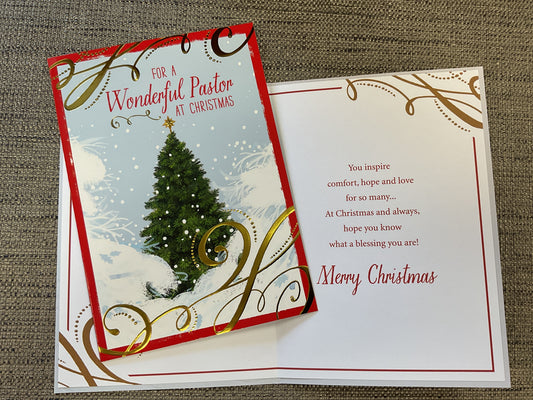 Pastor Christmas Card