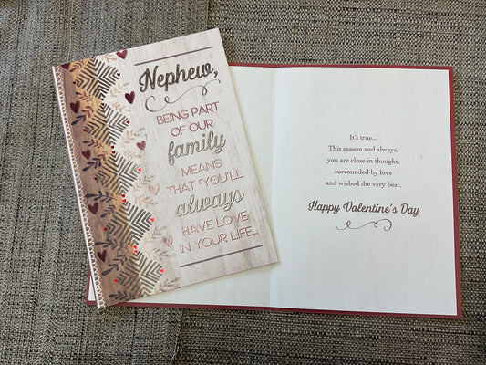 Valentine card - Nephew