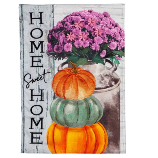 Rustic Fall Greetings Applique Flag