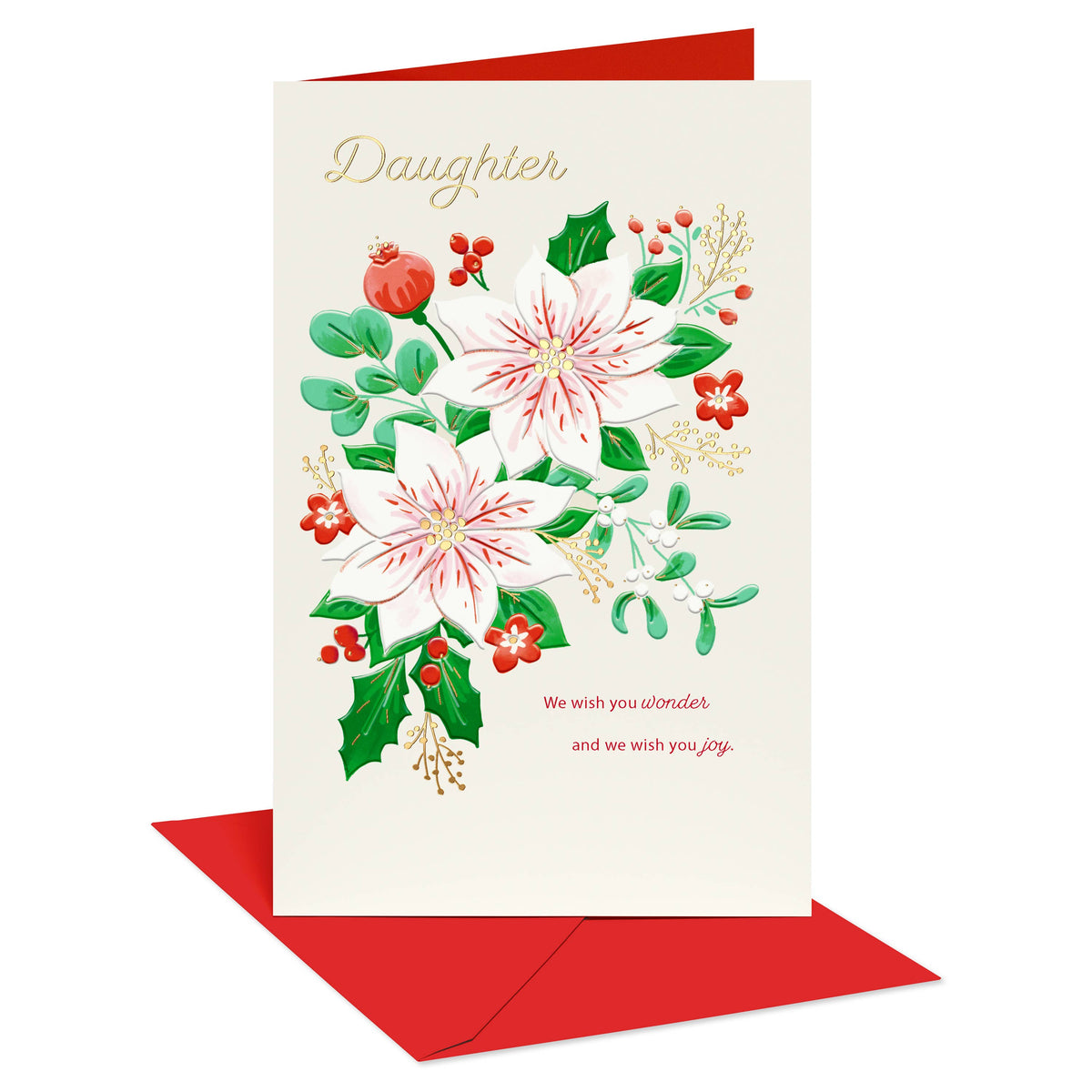 Wonder & Joy Daughter Christmas Greeting Card