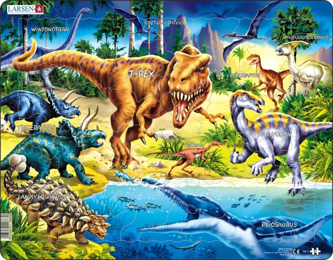 Dinosaurs 57 Piece Children's Educational Jigsaw Puzzle