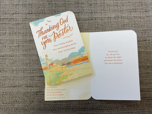 Pastor Thank You Card