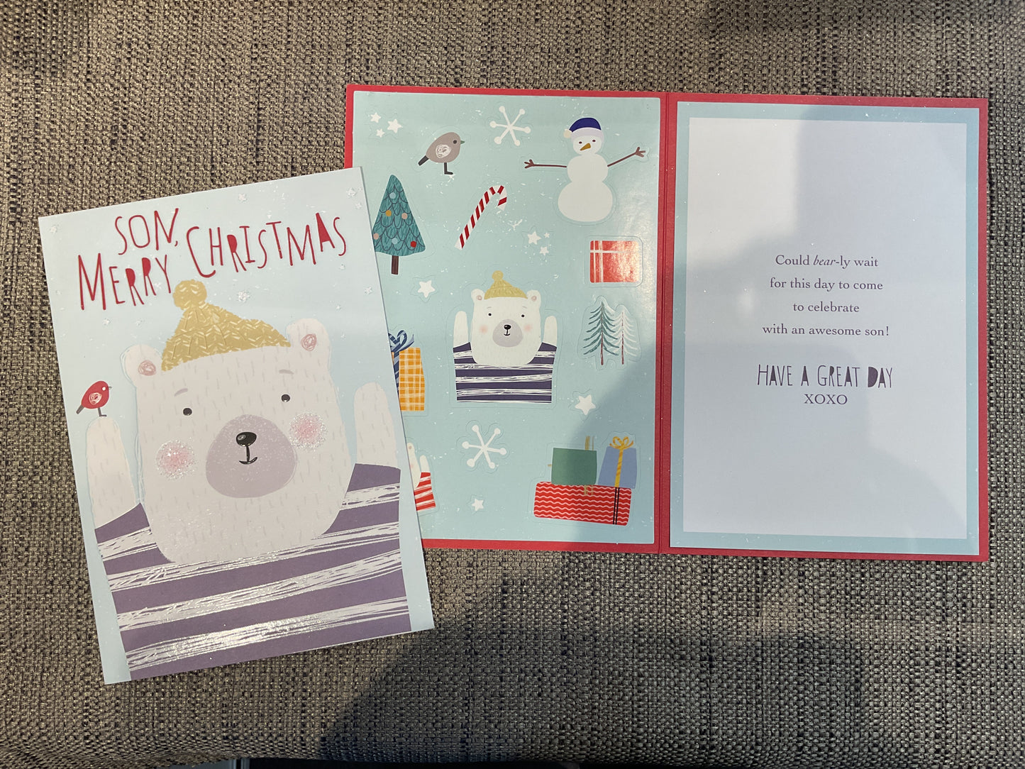 Young Son Christmas Card