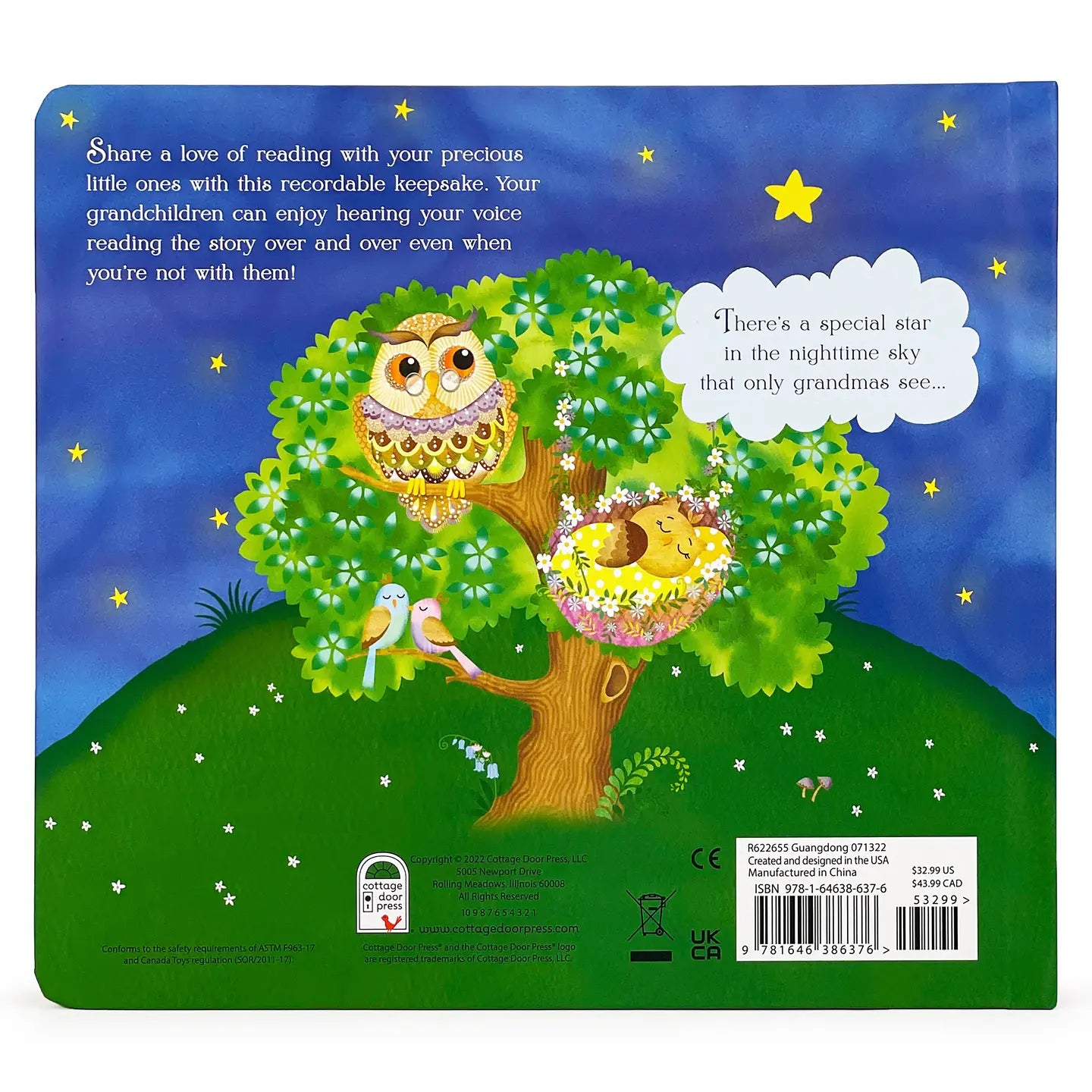 Recordable Gift Keepsake Book: Grandma Wishes