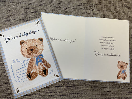 New Baby Boy Card