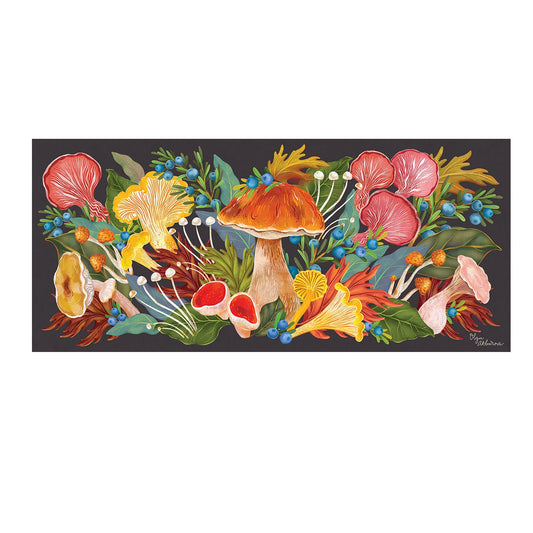 Floral Mushroom Burst Mat Insert