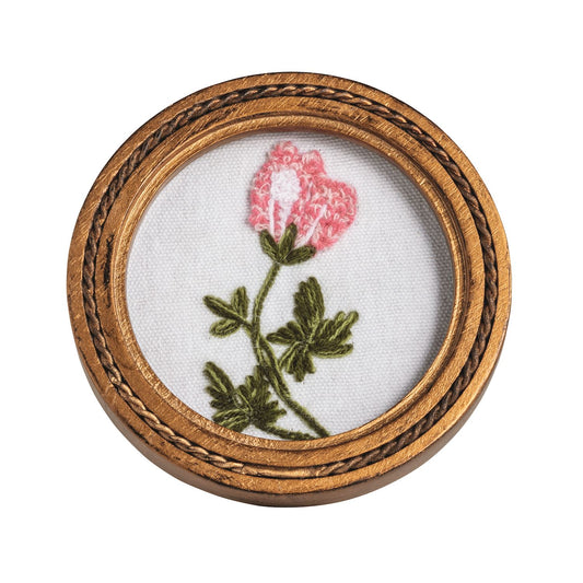 Framed Floral Embroidery