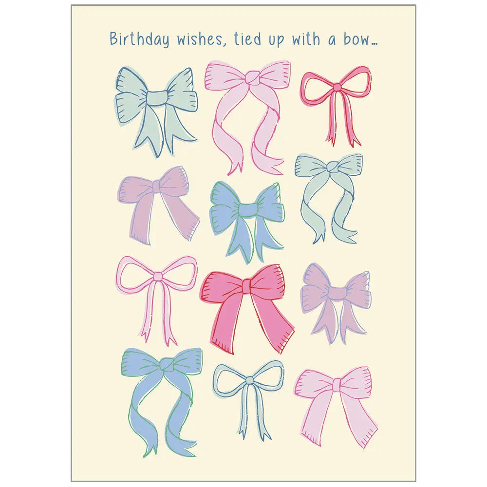 Bows in Rows - Birthday Card