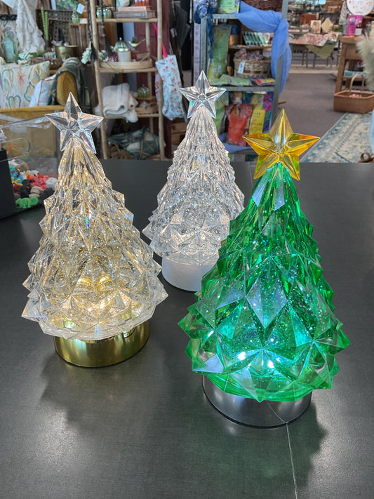 9" LED Blowing Glitter Tree