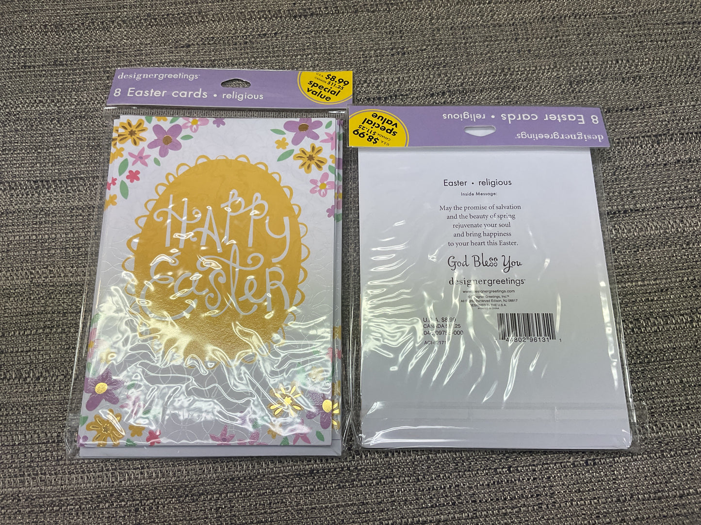 Religious Pack of 8 Easter Cards