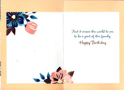 Mother-in-Law Birthday Card