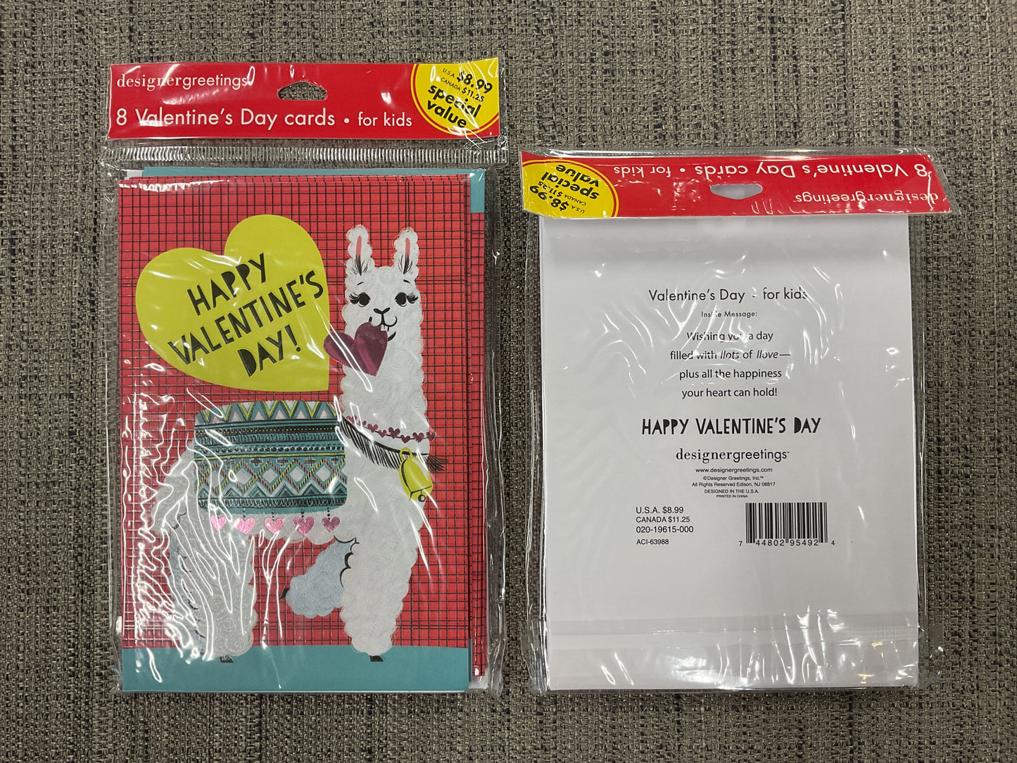 8 Pack Valentine’s Day Cards