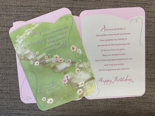 Daughter Birthday Religious Card