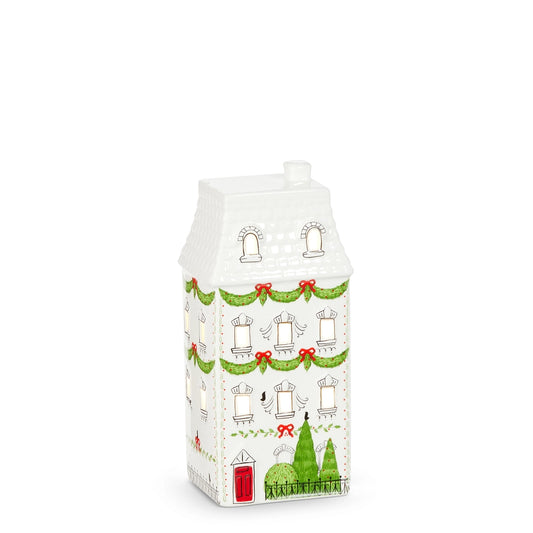 9" Lighted Village House