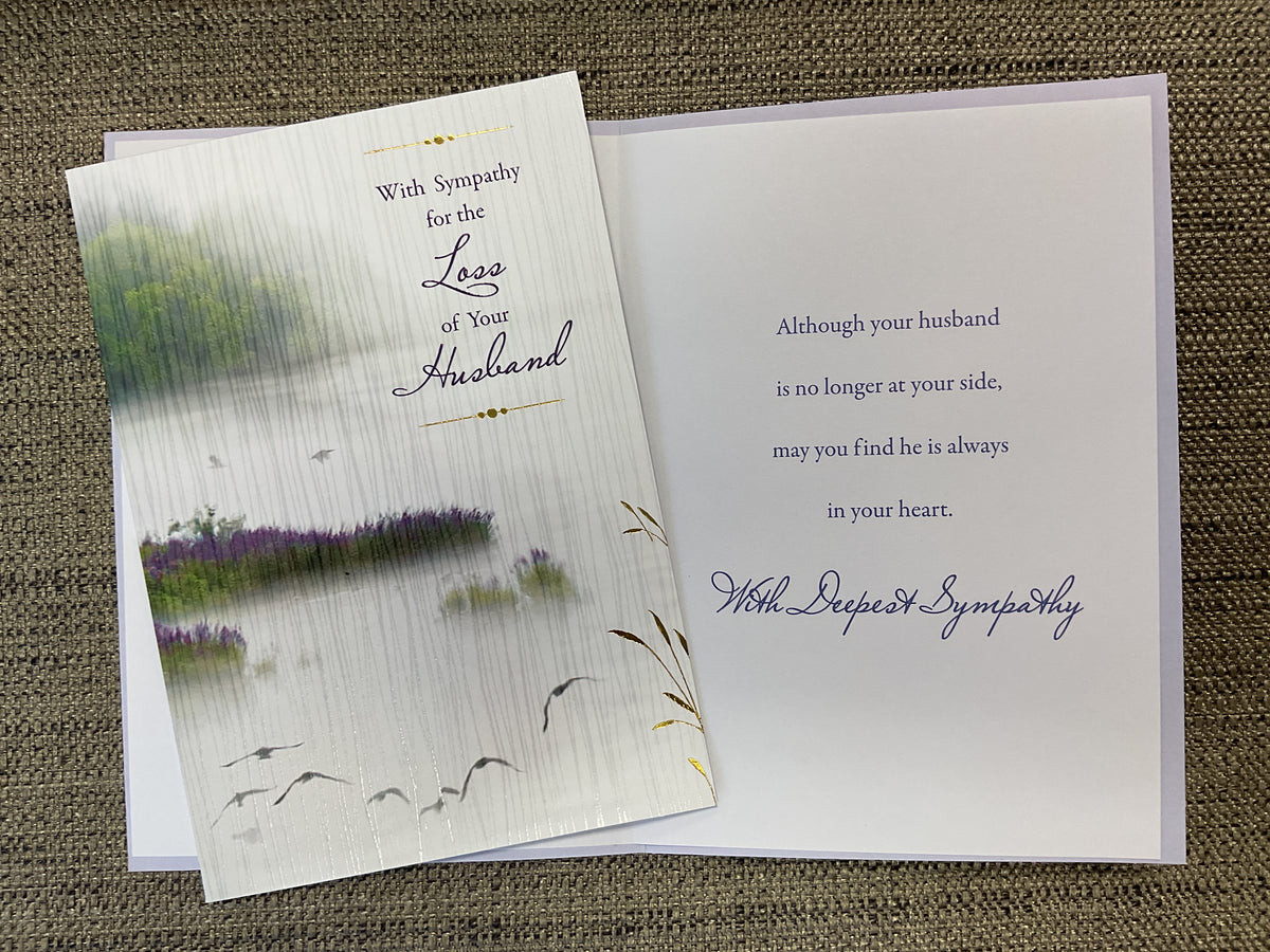 Loss of Husband Sympathy Card