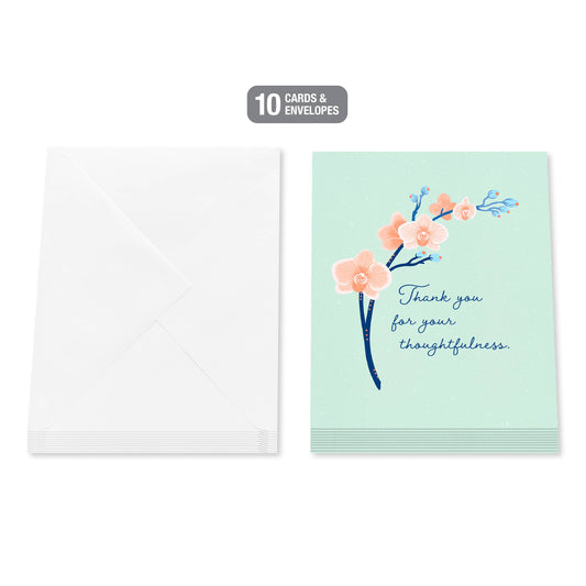 Thank You Card Stationery Notes, Thoughtfulness (10-Count)
