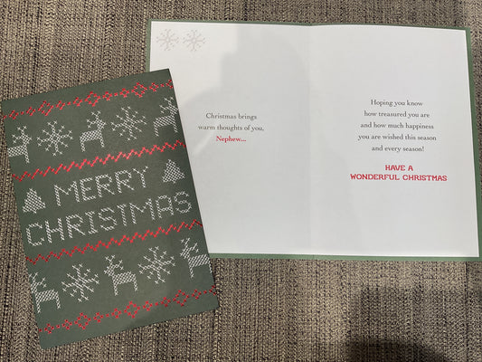 Nephew Christmas Card