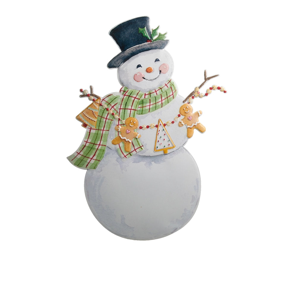 44" Gingerbread Baking Snowman Yard Stake