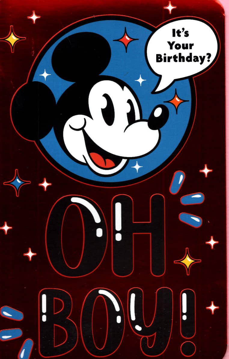 Mickey Mouse Birthday Card