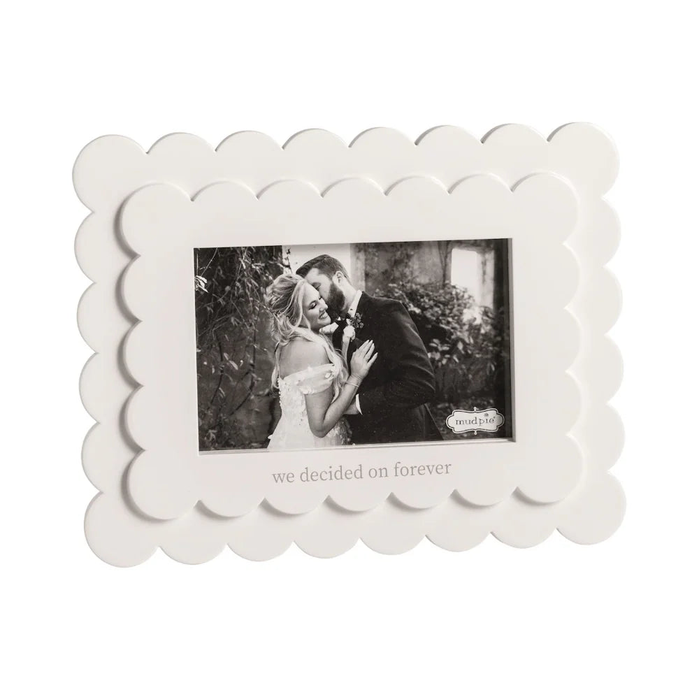 We Decided on Forever Scallop Frame
