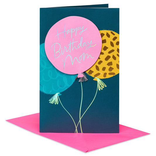 Birthday Card for Mom (Elegant Balloon Wishes)