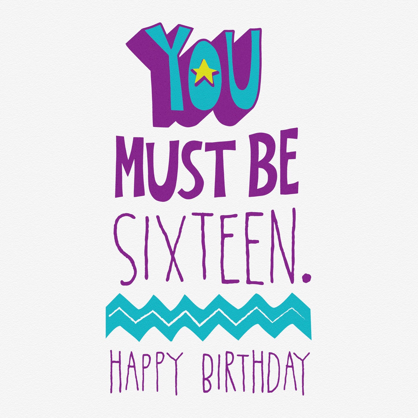 Birthday Sweet 16 | 16th Birthday Card for Anyone