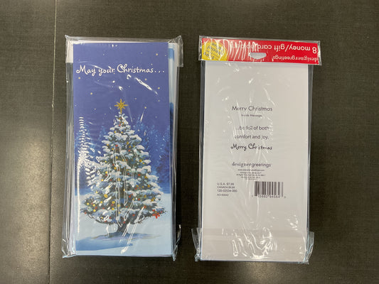 Christmas Money/Gift Card Holders - Pack of 8