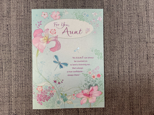 Aunt Birthday Card