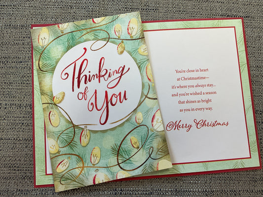 Thinking of You Christmas Card